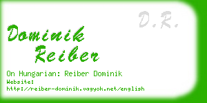 dominik reiber business card